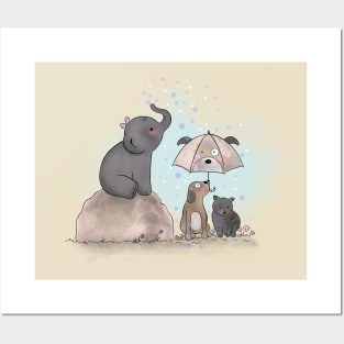 Cute animals Posters and Art